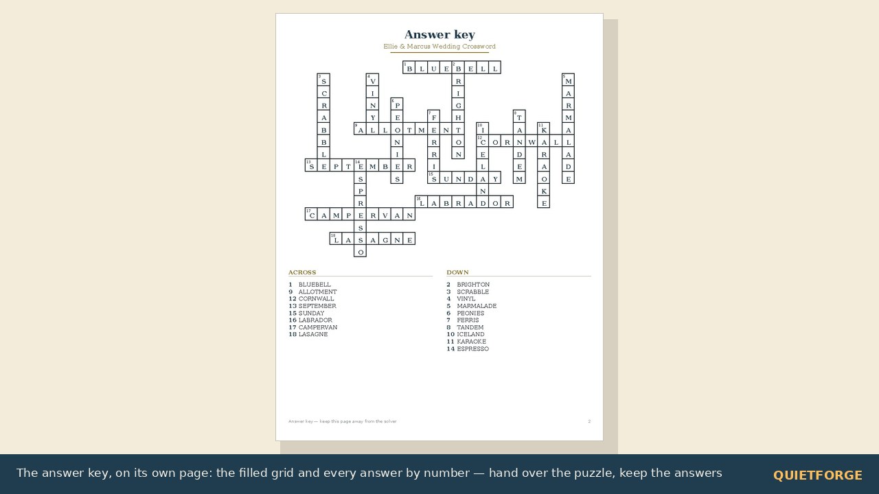 Custom Crossword Gift preview 4