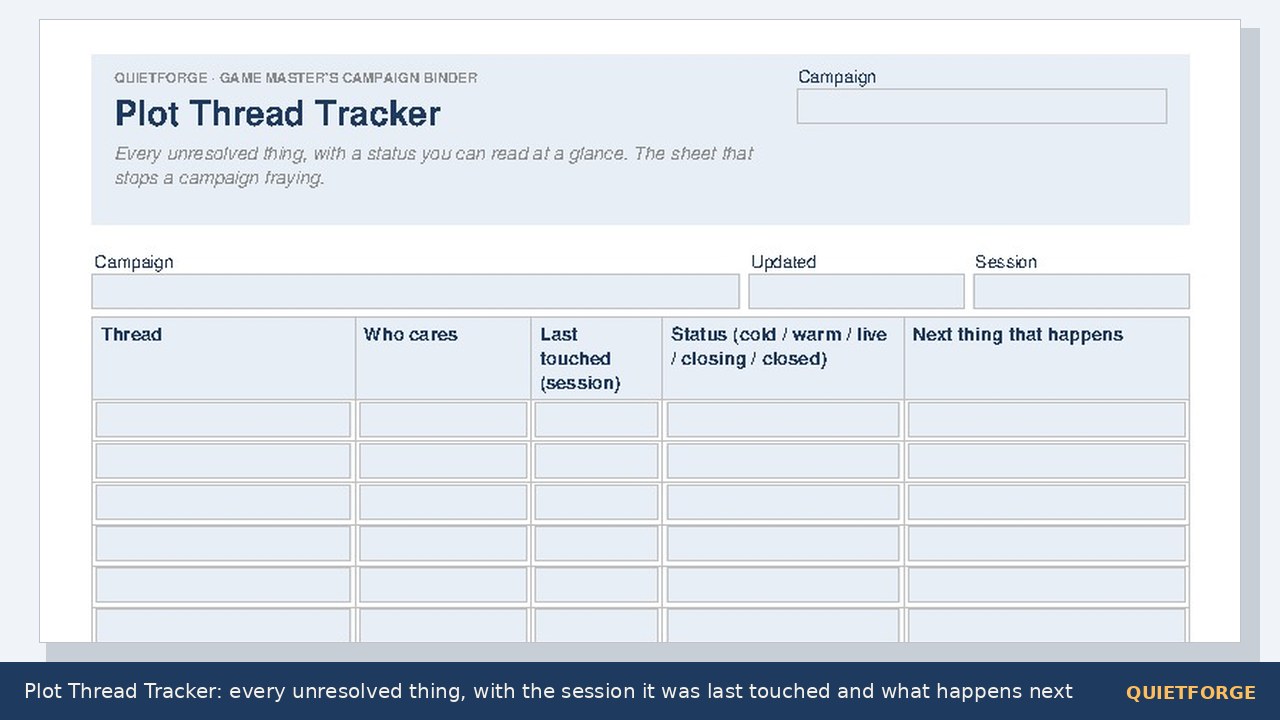 Game Master's Campaign Binder preview 3